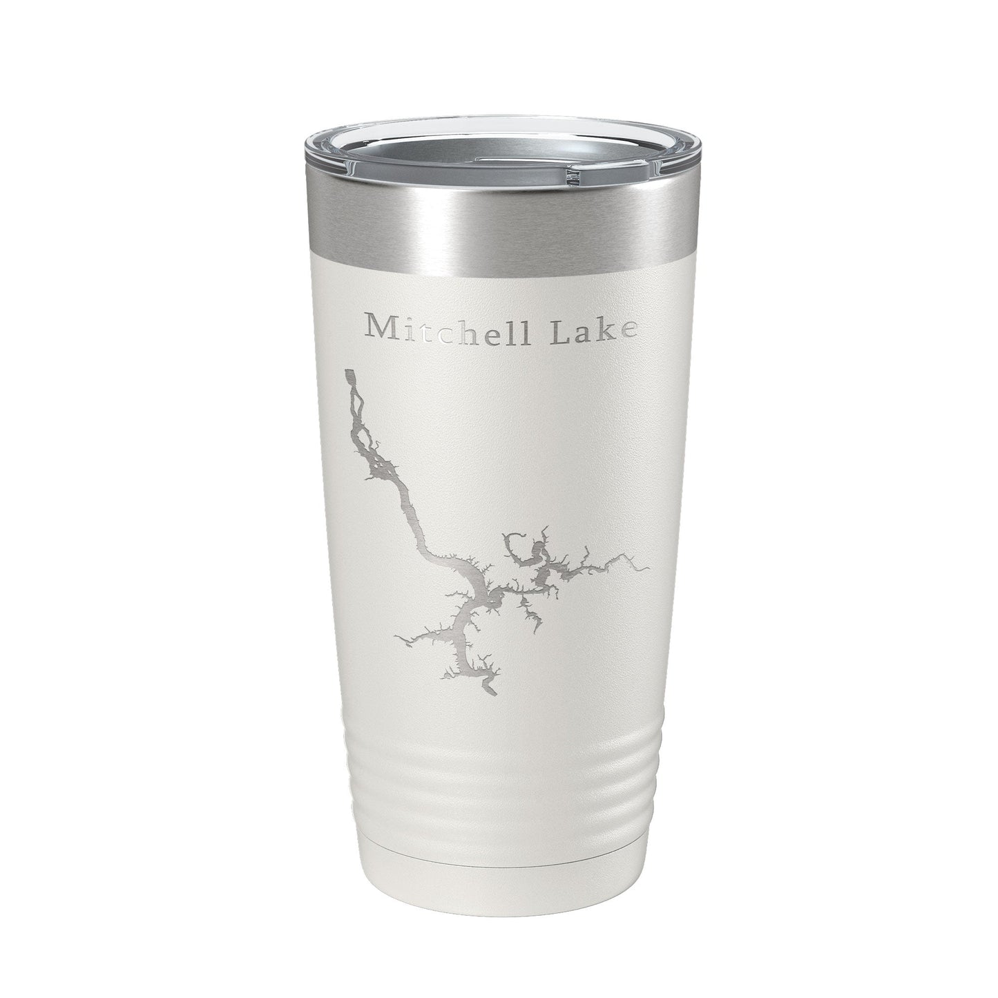 Mitchell Lake Map Tumbler Travel Mug Insulated Laser Engraved Coffee Cup Alabama 20 oz-1