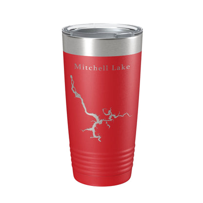 Mitchell Lake Map Tumbler Travel Mug Insulated Laser Engraved Coffee Cup Alabama 20 oz-10