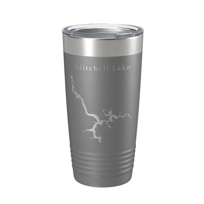 Mitchell Lake Map Tumbler Travel Mug Insulated Laser Engraved Coffee Cup Alabama 20 oz-16