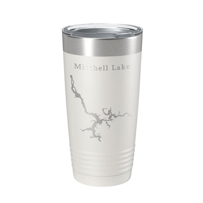 Mitchell Lake Map Tumbler Travel Mug Insulated Laser Engraved Coffee Cup Alabama 20 oz-7