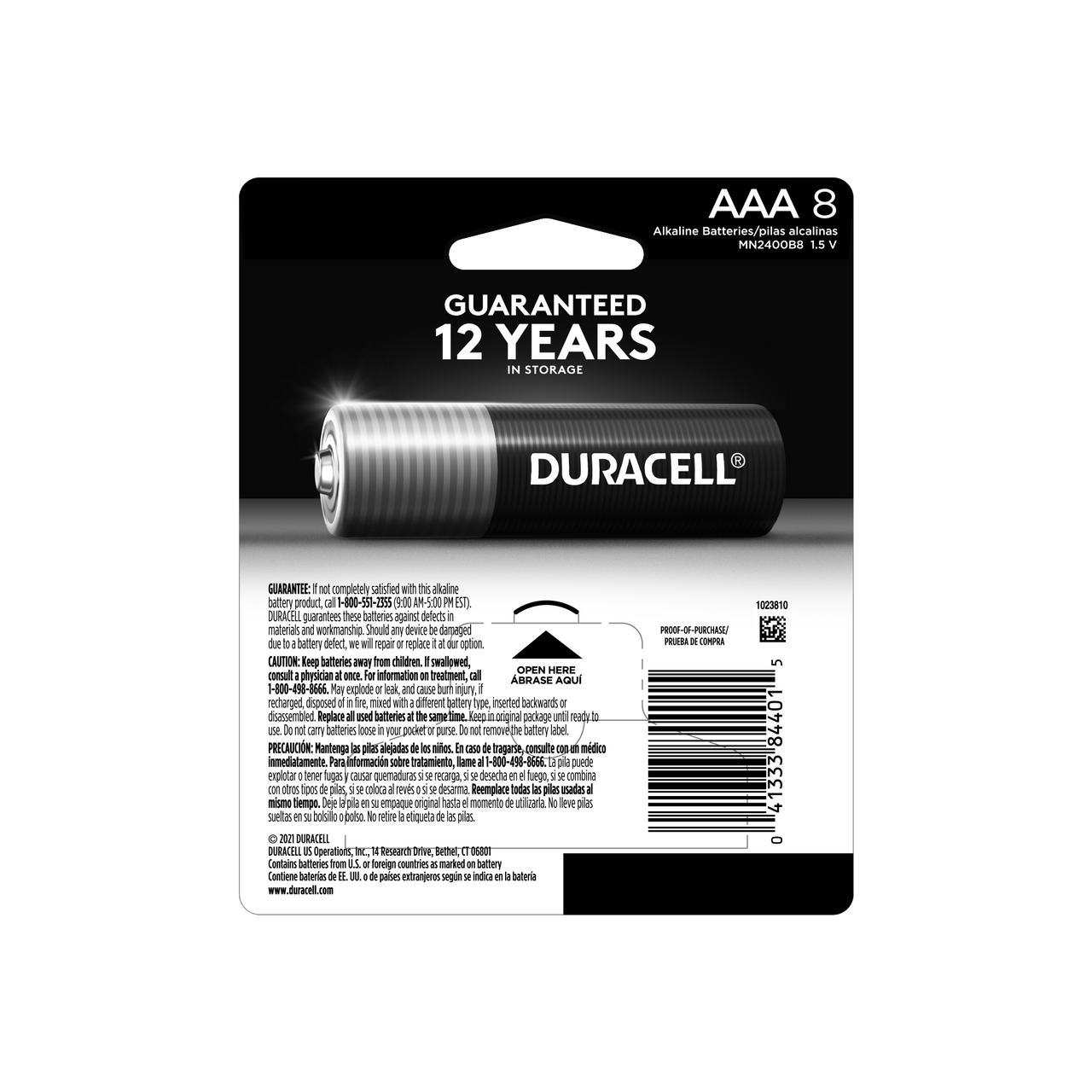 D.C.BTRY ALKLN AAA 1.5 V ( 10 X 8 CT   )