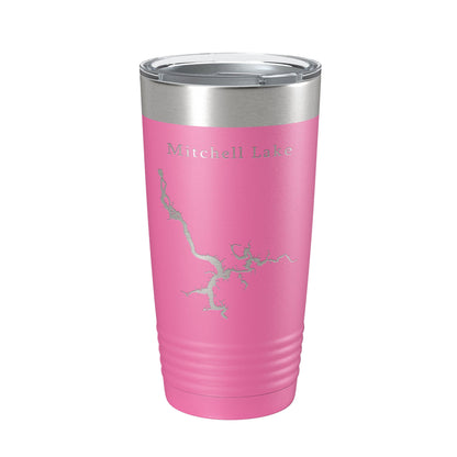 Mitchell Lake Map Tumbler Travel Mug Insulated Laser Engraved Coffee Cup Alabama 20 oz-11